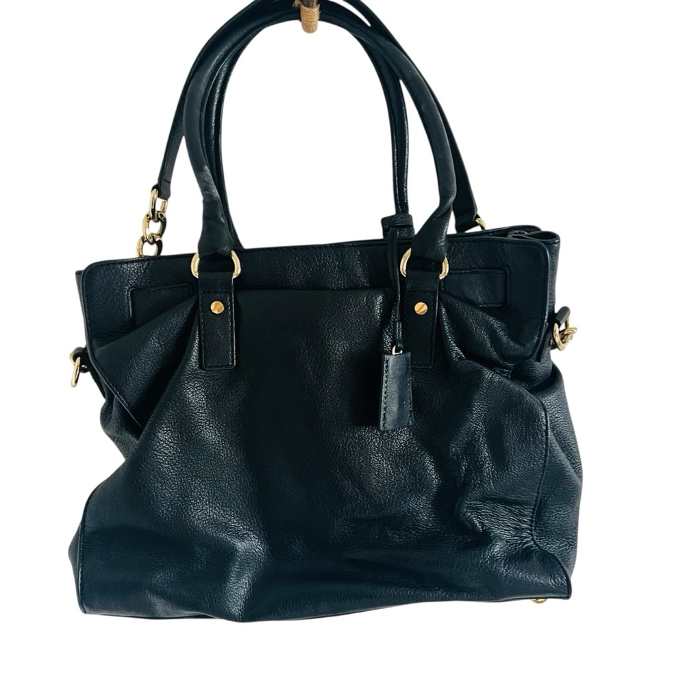 Michael Kors Black Shoulder Bag with Gold Accents - Picture 6 of 10